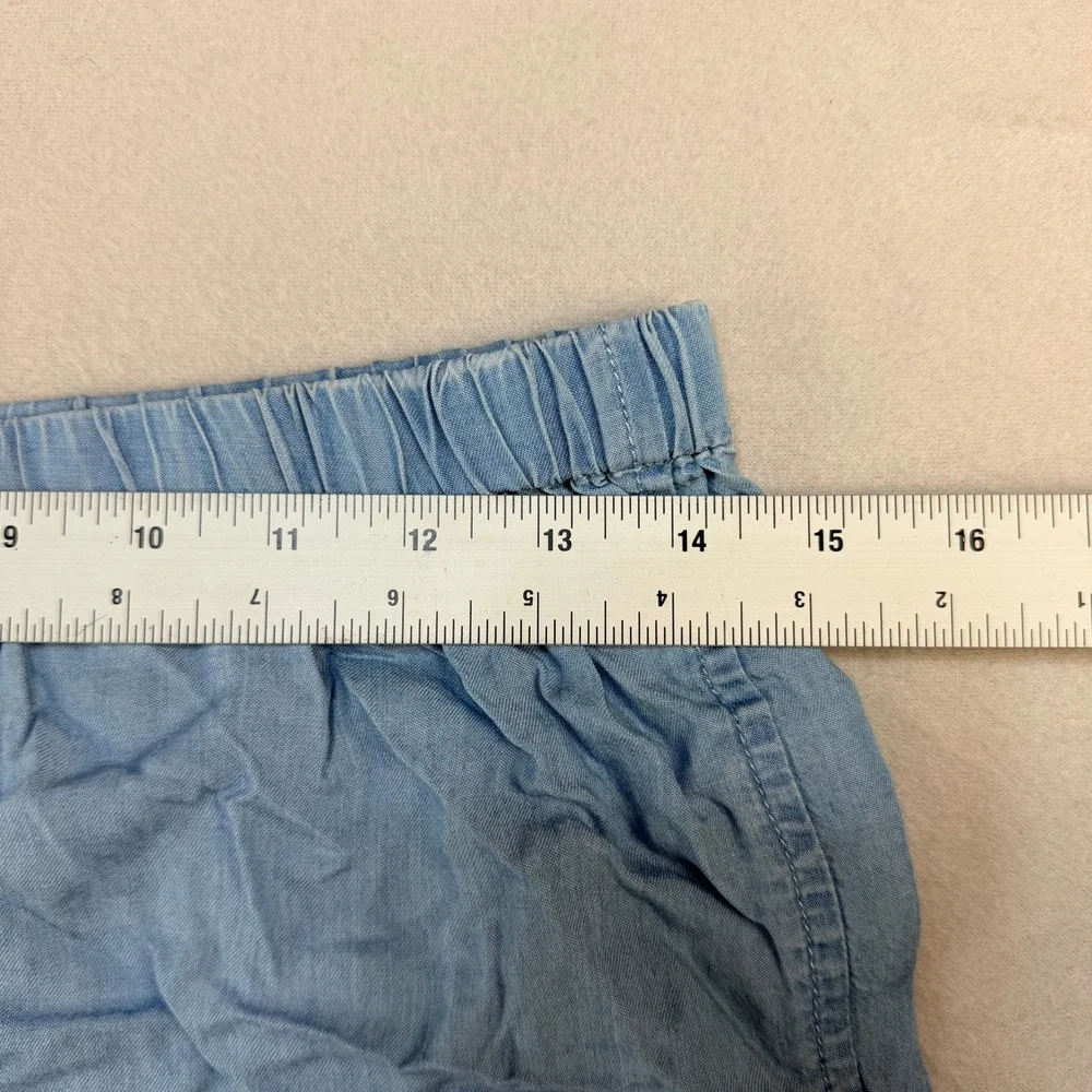 Tucker + Tate Kids XL 14/16 Light Blue Tencel Lyocell Shorts Crochet Lace Trim